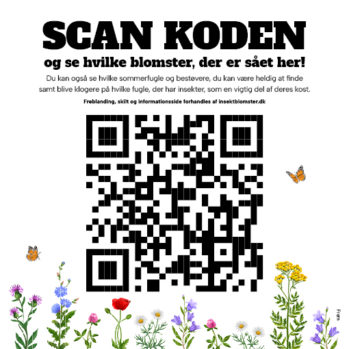 Sådan ser et skilte med QR-kode ud